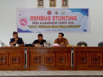 BADAN PERMUSYAWARATA DESA ALASANGKER GELAR REMBUK STUNTING DI DESA ALASANGKER